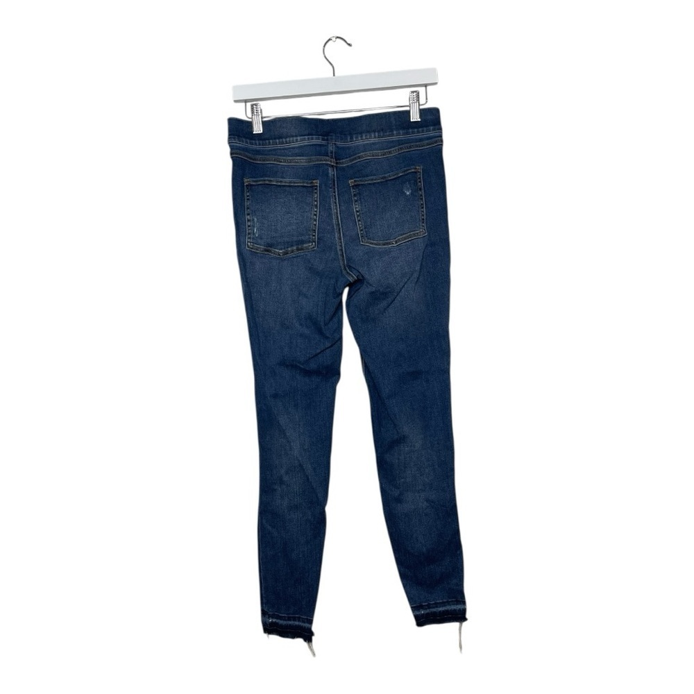 Spanx Women’s Medium Skinny Leg Blue Jean Jeggings Dark Wash Pull On Stretch - Picture 7 of 10